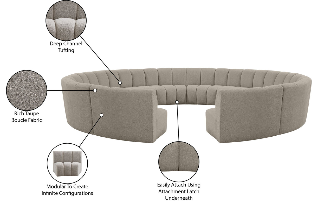 Infinity - 12 Piece Boucle Modular Sectional