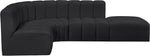 Arc - Faux Leather 5 Piece Corner Modular Sofa