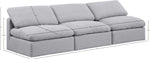 Indulge - Linen 3 Seat Modular Armless Sofa