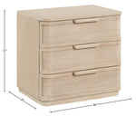 Tiberio - Oak Veneer And Solid Wood Nightstand