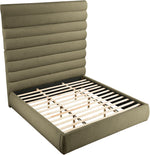 Adam - Boucle Fabric Bed With 89" Headboard