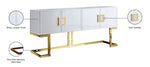 Beth - Sideboard with Gold Legs