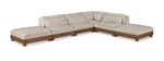 Turin - Chenille Fabric Upholstered Modular Sectional - Taupe