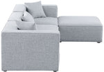 Cube - Linen 4 Piece Modular Sectional With Chaise