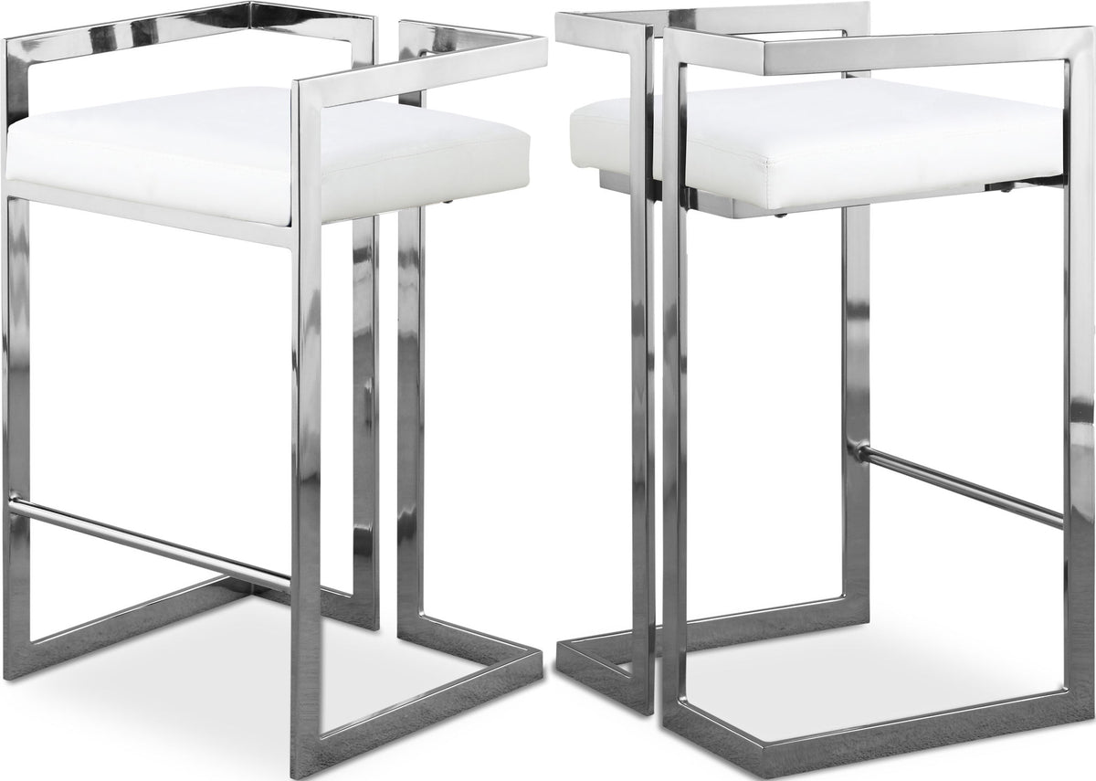 Ezra - Stool with Chrome Legs (Set of 2)