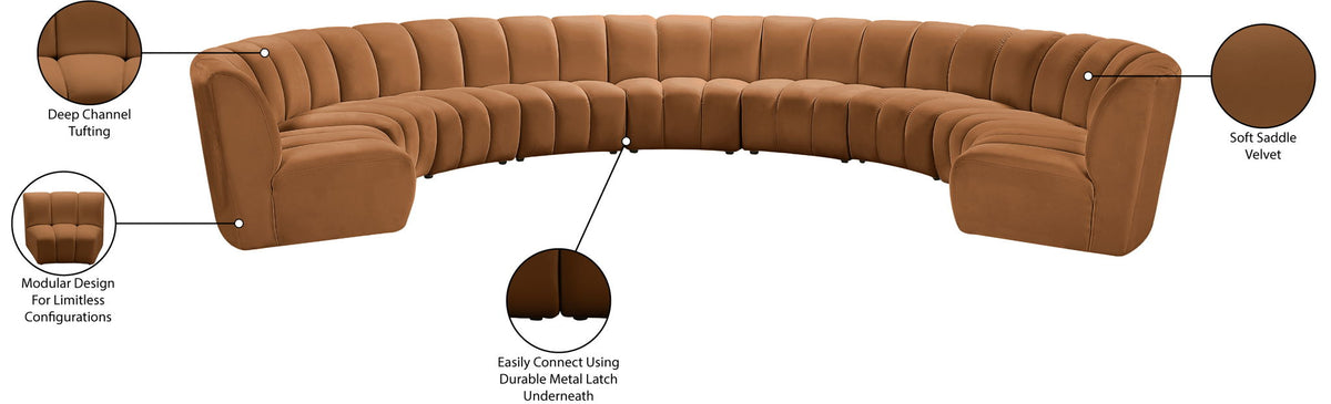 Infinity - 9 Piece Modular Sectional - Saddle