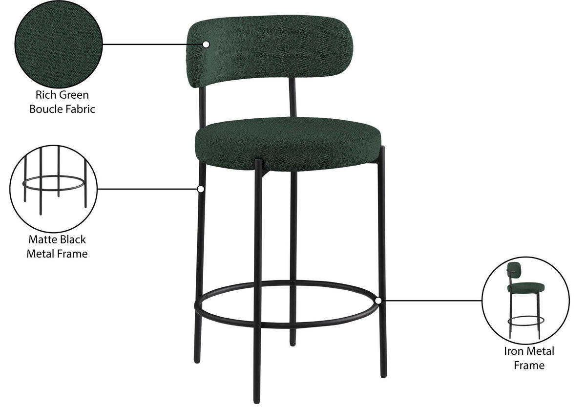 Beacon - Boucle Fabric Stool (Set of 2)