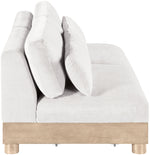 Turin - Chenille Fabric Upholstered Modular Sectional - White