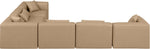 Cube - 6 Piece Modular Corner Sectional - Tan