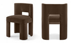 Zuno - Velvet Performance Fabric Upholstered Dining Chair (Set of 2)
