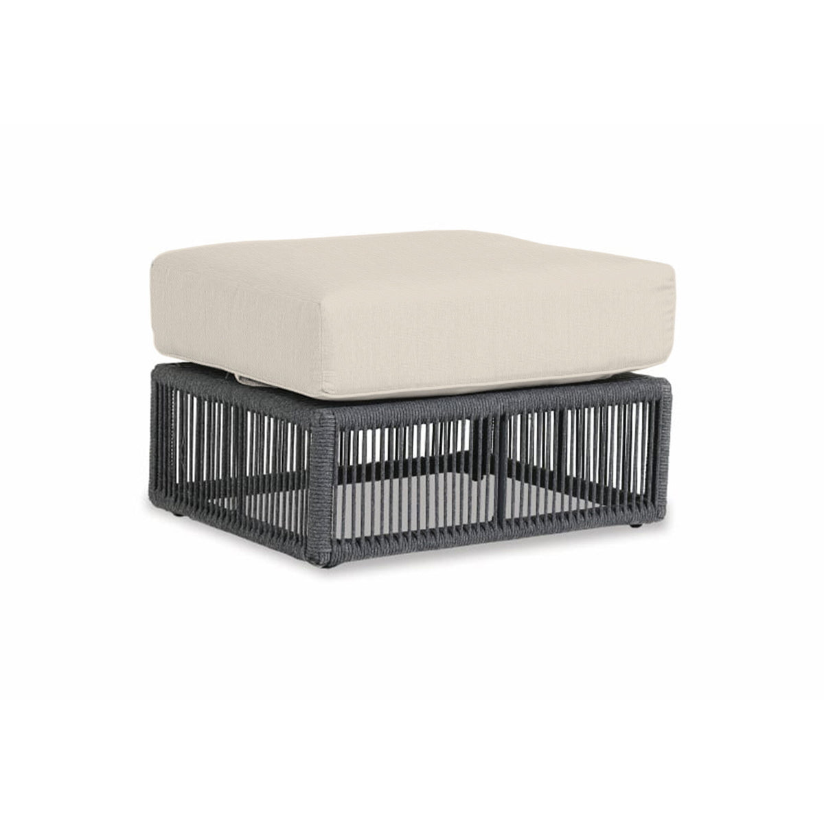 Milano - Ottoman, With Self Welt - Echo Ash / Dark Gray
