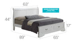 Glory Furniture - Louis Phillipe - Storage Bed