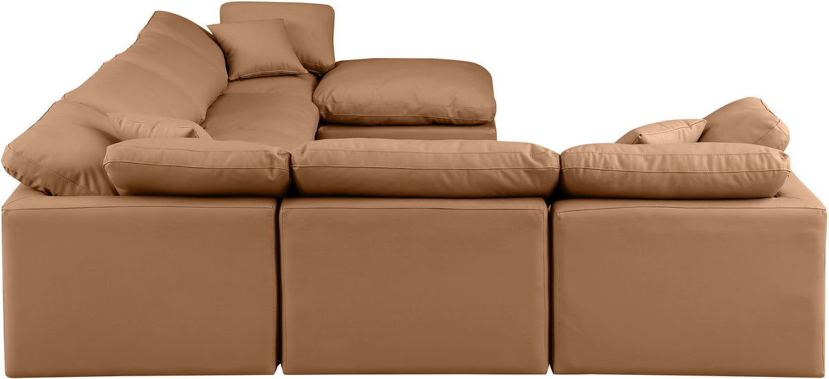 Indulge - Faux Leather 7 Piece Modular Sectional