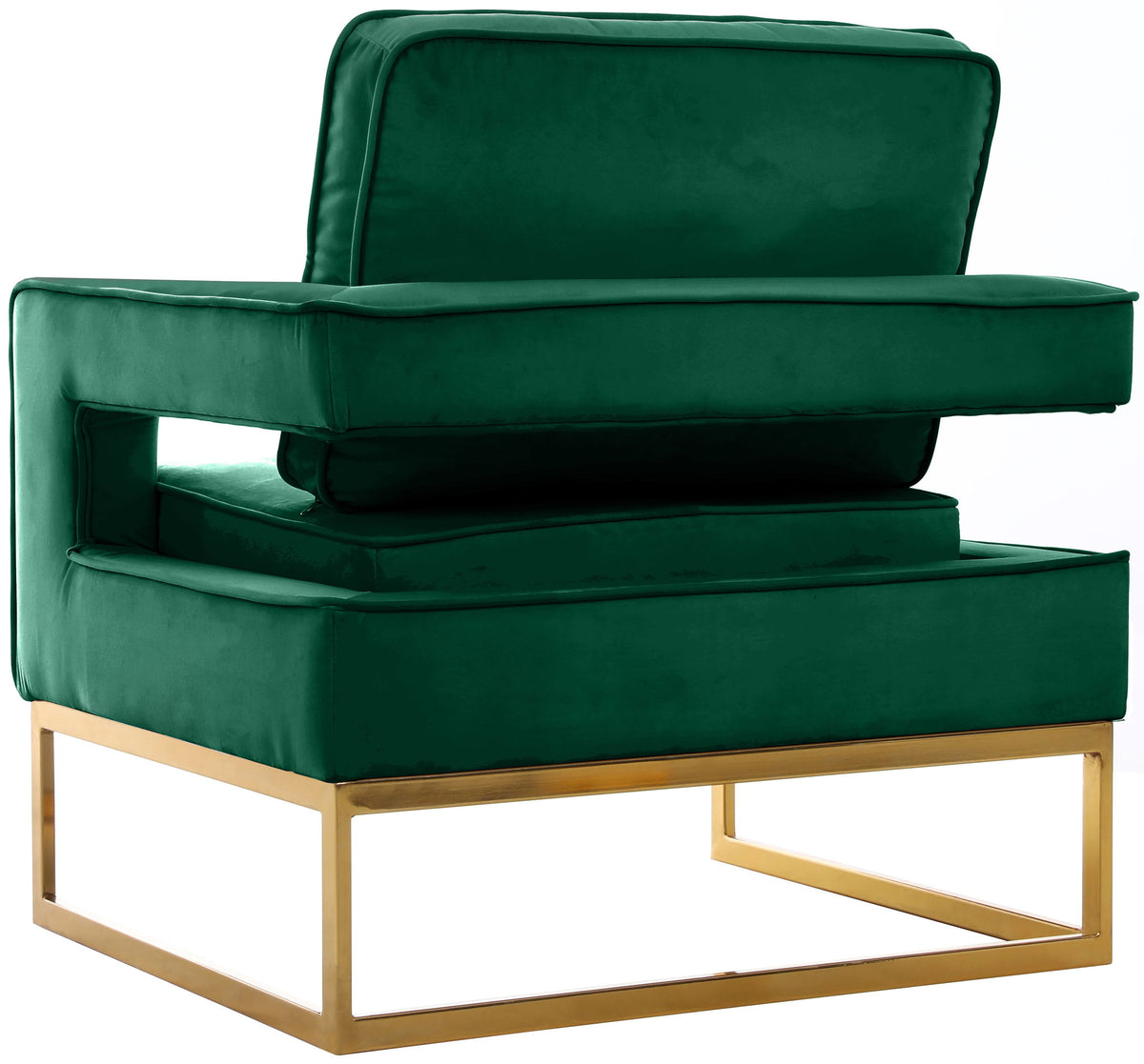 Noah - Accent Chair with Gold Legs