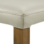 Elyza - Full Back Top Grain Leather Upholstered Wood Dining Chairs (Set of 2)