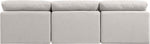 Indulge - Linen 3 Seat Modular Armless Sofa