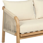 Cypress - Outdoor Patio Sofa - Blonde Eucalyptus / Ivory