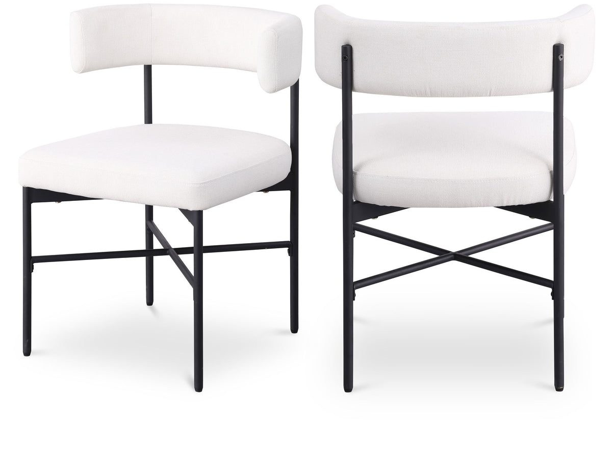 Rivage - Durable Dining Chair With Black Frame (Set of 2)