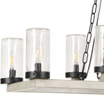 Edgecomb - 10 Light Indoor-Outdoor Chandelier - Black / Gray