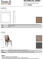 Nora - Leather Chair - Dark Brown
