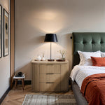 Astrid - Solid Wood And Oak Veneer Nightstand