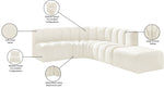 Arc - Velvet 5 Piece Corner Modular Sofa