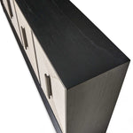 Show Me The Ropes - 4 Door Cabinet - Black / White