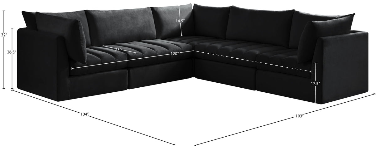 Jacob - Modular Corner Sectional 5 Piece