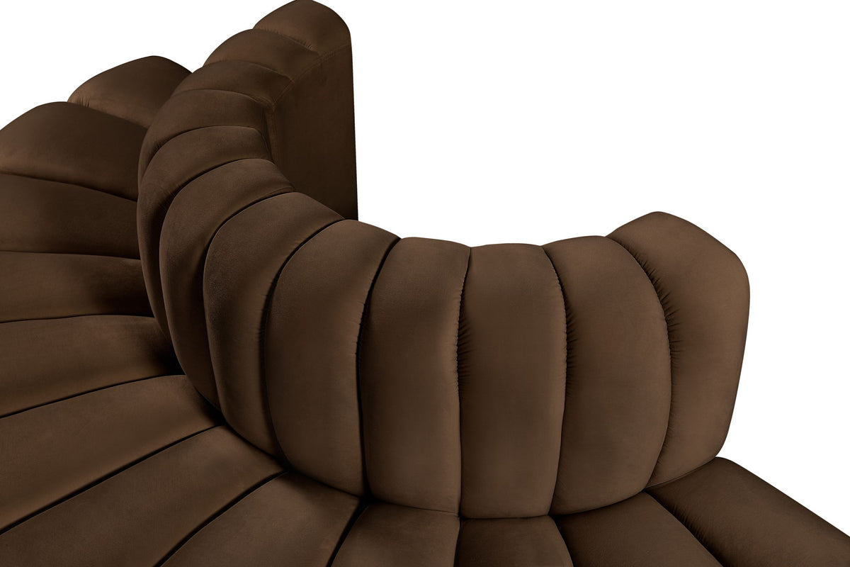 Arc - Velvet 4 Piece Modular Sofa
