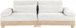 Turin - Chenille Fabric Upholstered Modular Sectional - White