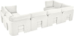 Hammond - Velvet Performance Fabric Upholstered 6 Piece U-Shaped Sectional