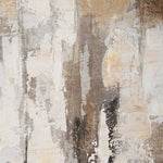 Time To Time - Hand Painted Abstract Art - Black / Brown / Gray / White / Woodtone