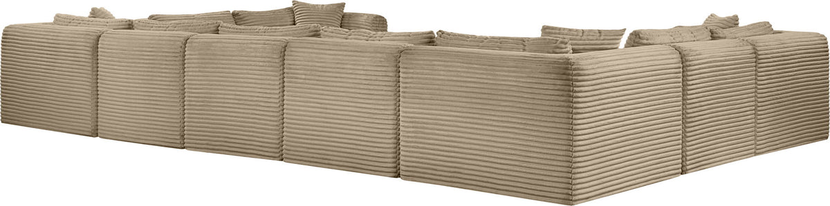 Shaggy - Fabric 9 Piece Modular U-Shaped Sectional