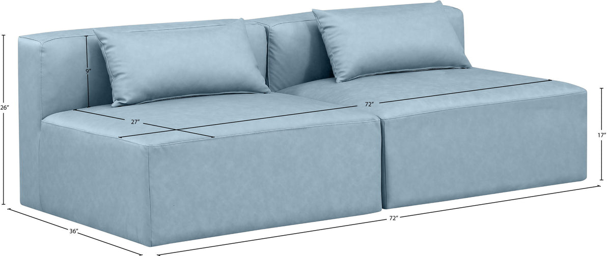 Cube - Modular 2 Seat Armless Sofa