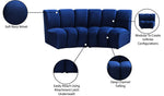 Infinity - 2 Piece Velvet Modular Sectional