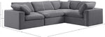 Comfy - 4 Piece Velvet Modular Sectional