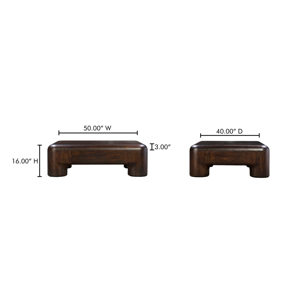 Rowan - Coffee Table - Dark Brown