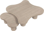 Cove - Oak Veneer And Solid Wood 2 Piece Coffee Table