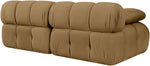 Orin - Velvet Performance Fabric Upholstered 2 Piece Modular Sofa