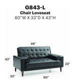 Andrews - Loveseat Bed - Black