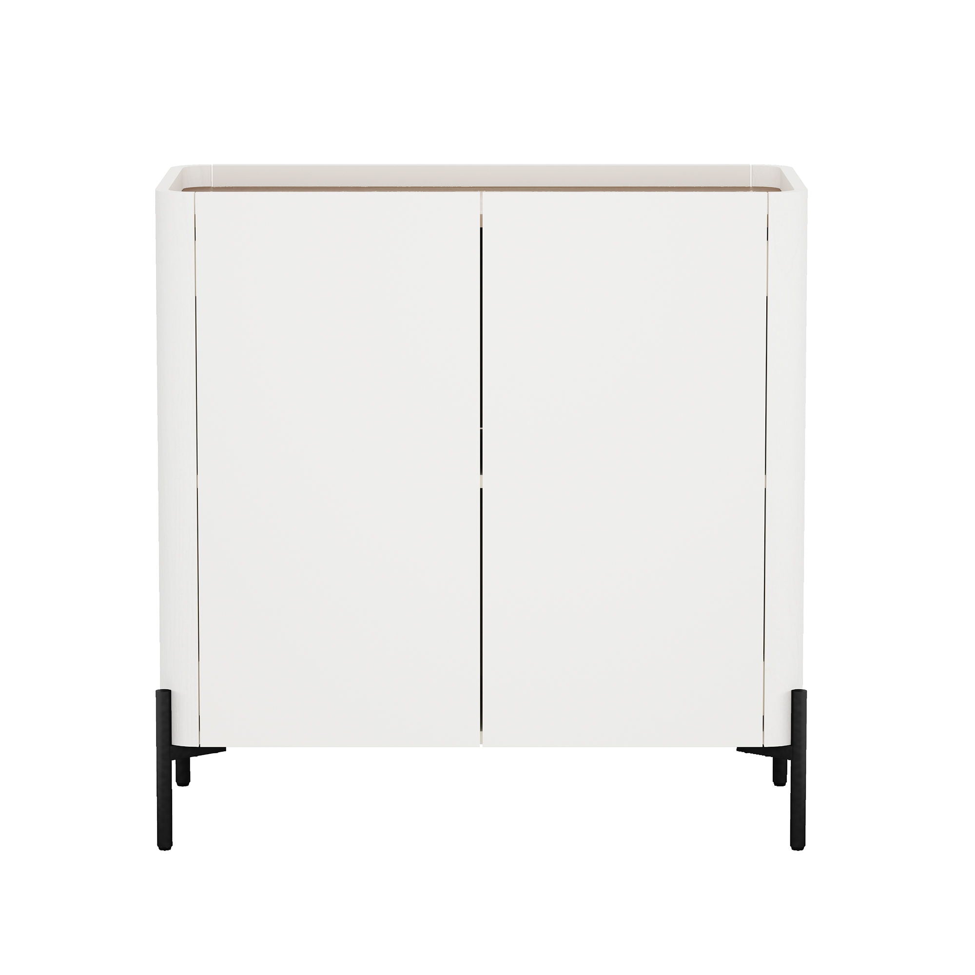Abbey - Accent Cabinet - Maple And Off White