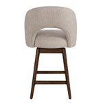 Adrian - 26" Counter Height Swivel Barstool - Ancient Stone / Brown
