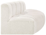 Arc - Boucle Fabric 3 Piece Modular Sofa