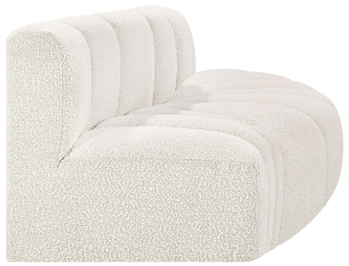 Arc - Boucle Fabric 3 Piece Modular Sofa