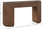 Astrid - Solid Wood And Oak Veneer Console Table