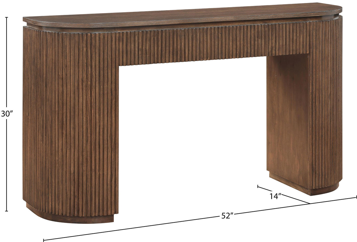 Astrid - Solid Wood And Oak Veneer Console Table