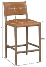 Andie - Upholstered Counter Stool - Brown Base