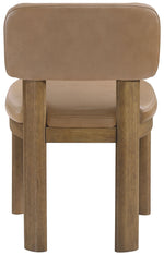 Paloma - Vegan Leather Upholstered Dining Chair (Set of 2) - Brown Frame