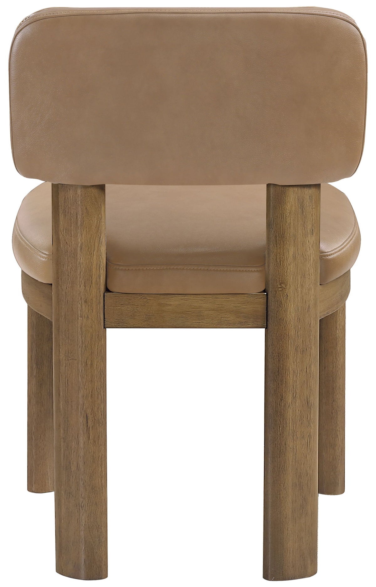 Paloma - Vegan Leather Upholstered Dining Chair (Set of 2) - Brown Frame
