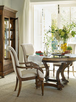Archivist - Upholstered Arm Chair - Beige / Dark Brown